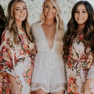 Bridal Lace Romper